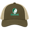 Dartmouth Stealie Premium Unisex Trucker Cap — Design: Dartmouth College — Moss/Khaki