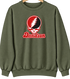 Davidson- Stealie Premium Unisex Crewneck — Design: Davidson-College — Military Green