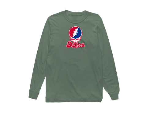 Dayton Stealie Premium Unisex Long-Sleeve — Design: Dayton University of — Light Green