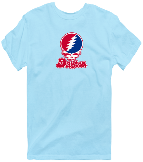 Dayton Stealie Premium Unisex T-Shirt — Design: Dayton University of — Light Blue