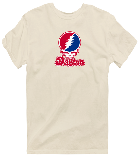Dayton Stealie Premium Unisex T-Shirt — Design: Dayton University of — Sand