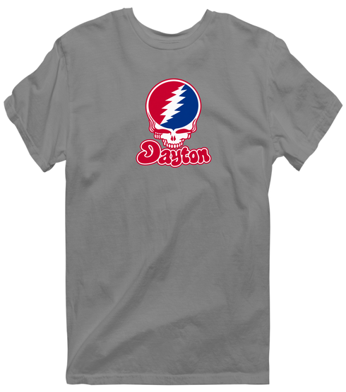 Dayton Stealie Premium Unisex T-Shirt — Design: Dayton University of — Dark Heather