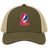 Dayton Stealie Premium Unisex Trucker Cap — Design: Dayton University of — Moss/Khaki