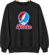 Delaware Stealie Premium Unisex Crewneck — Design: Delaware State University — Black