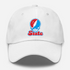 Delaware Stealie Premium Unisex Dad Hat — Design: Delaware State University — White