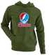 Delaware Stealie Premium Unisex Hoodie — Design: Delaware State University — Military Green