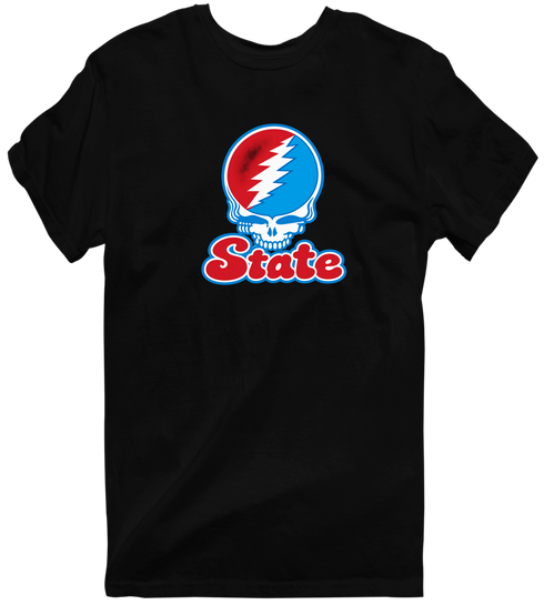 Delaware Stealie Premium Unisex T-Shirt — Design: Delaware State University — Black