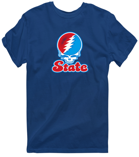 Delaware Stealie Premium Unisex T-Shirt — Design: Delaware State University — Navy