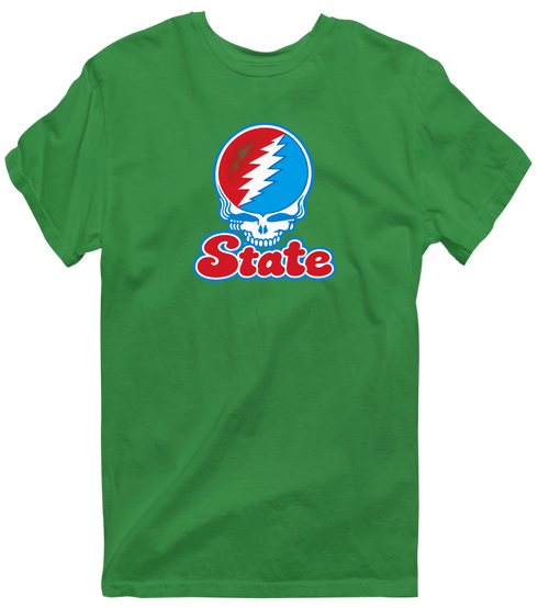 Delaware Stealie Premium Unisex T-Shirt — Design: Delaware State University — Irish Green