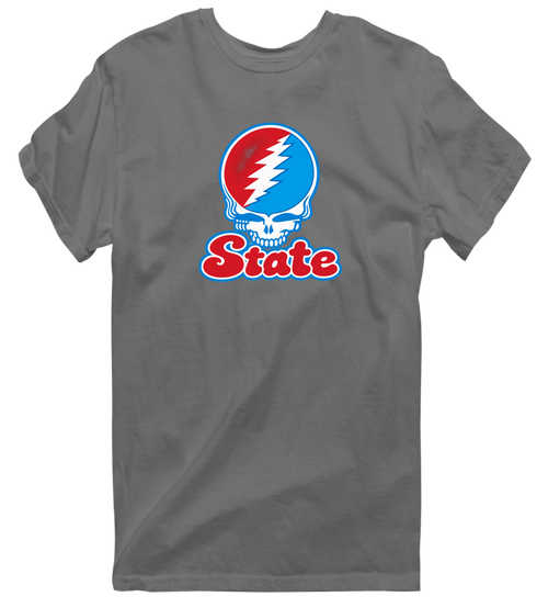 Delaware Stealie Premium Unisex T-Shirt — Design: Delaware State University — Charcoal