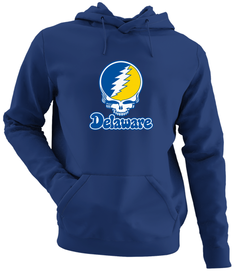 Delaware Stealie Premium Unisex Hoodie — Design: Delaware University of — Navy