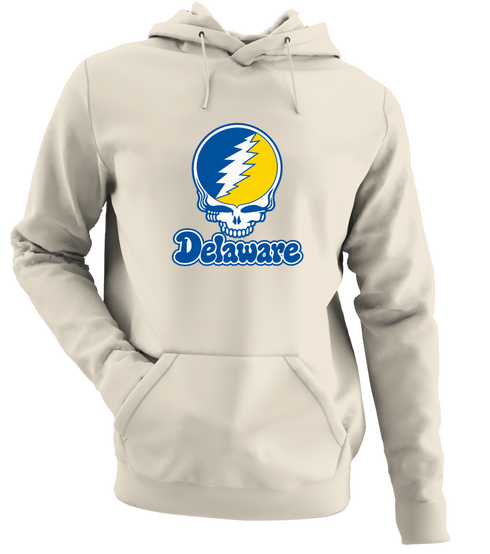 Delaware Stealie Premium Unisex Hoodie — Design: Delaware University of — Sand