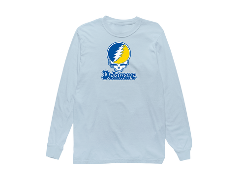 Delaware Stealie Premium Unisex Long-Sleeve — Design: Delaware University of — Chambray