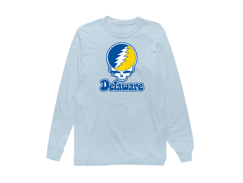 Delaware Stealie Premium Unisex Long-Sleeve — Design: Delaware University of — Chambray