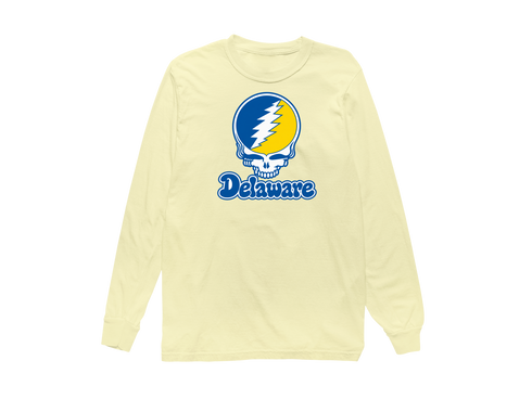 Delaware Stealie Premium Unisex Long-Sleeve — Design: Delaware University of — Butter