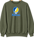 Delaware Stealie Premium Unisex Crewneck — Design: Delaware University of — Military Green