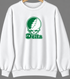 Delta Stealie Premium Unisex Crewneck — Design: Delta State University — White