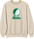 Delta Stealie Premium Unisex Crewneck — Design: Delta State University — Sand