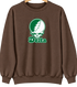 Delta Stealie Premium Unisex Crewneck — Design: Delta State University — Brown