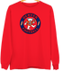 Denver Football Dancing Bear Premium Crewneck — Denver Broncos — Red