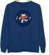 Denver Football Dancing Bear Premium Crewneck — Denver Broncos — Navy