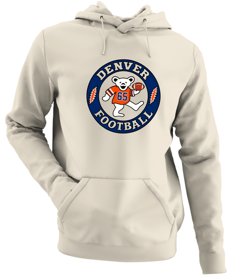 Denver Football Dancing Bear Premium Hoodie — Denver Broncos — Sand