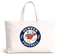 Denver Football Dancing Bear Premium Tote Bag — Denver Broncos — White