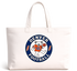 Denver Football Dancing Bear Premium Tote Bag — Denver Broncos — White