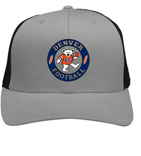 Denver Football Dancing Bear Premium Trucker Cap — Denver Broncos — Heather/Black