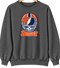 Denver Helmet Stealie Premium Unisex Crewneck — Denver Broncos — Dark Heather