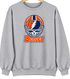 Denver Helmet Stealie Premium Unisex Crewneck — Denver Broncos — Sport Grey