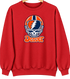 Denver Helmet Stealie Premium Unisex Crewneck — Denver Broncos — Red