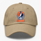 Denver Helmet Stealie Premium Unisex Dad Hat — Denver Broncos — Khaki