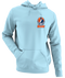 Denver Helmet Stealie Premium Unisex Hoodie — Denver Broncos — Light Blue
