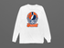 Denver Helmet Stealie Premium Unisex Long-Sleeve — Denver Broncos — White