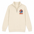 Denver Helmet Stealie Premium Unisex Quarter-Zip — Denver Broncos — Sand