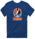 Denver Helmet Stealie Premium Unisex T-Shirt — Denver Broncos — Navy