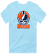 Denver Helmet Stealie Premium Unisex T-Shirt — Denver Broncos — Light Blue