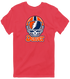Denver Helmet Stealie Premium Unisex T-Shirt — Denver Broncos — Heather Red