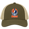 Denver Helmet Stealie Premium Unisex Trucker Cap — Denver Broncos — Moss/Khaki