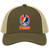 Denver Helmet Stealie Premium Unisex Trucker Cap — Denver Broncos — Moss/Khaki