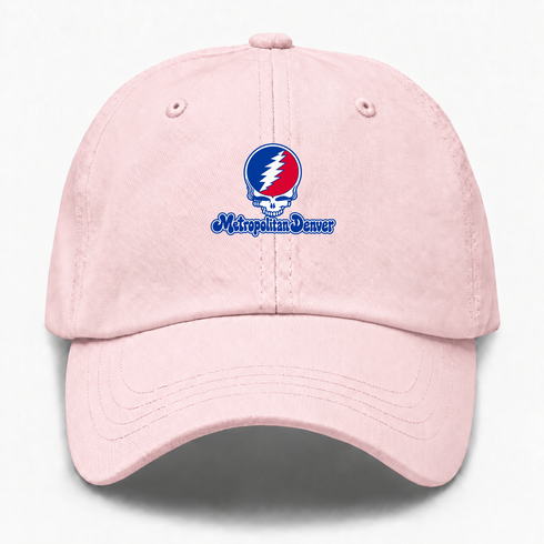Denver Stealie Premium Unisex Dad Hat — Design: Denver University of — Pink