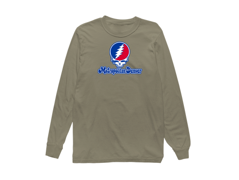 Denver Stealie Premium Unisex Long-Sleeve — Design: Denver University of — Sandstone