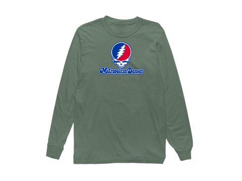 Denver Stealie Premium Unisex Long-Sleeve — Design: Denver University of — Light Green