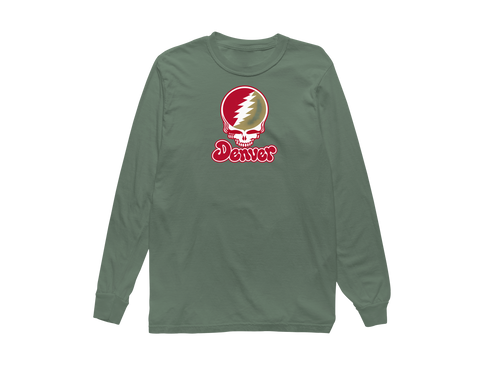 Denver Stealie Premium Unisex Long-Sleeve — Design: Denver University of — Light Green