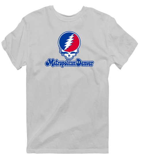 Denver Stealie Premium Unisex T-Shirt — Design: Denver University of — Sport Grey