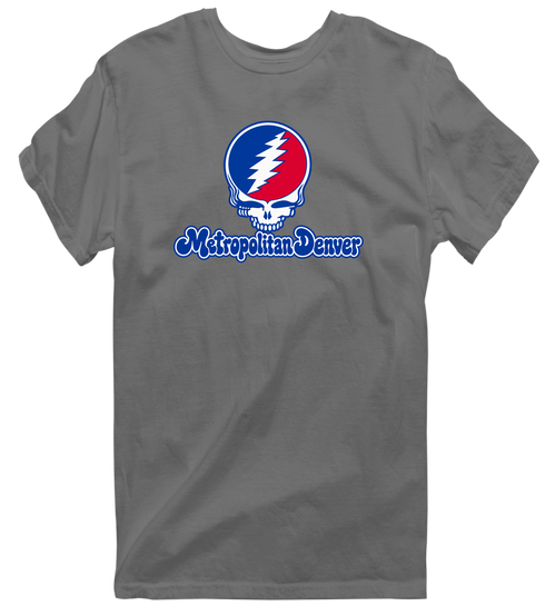 Denver Stealie Premium Unisex T-Shirt — Design: Denver University of — Charcoal