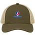 Denver Stealie Premium Unisex Trucker Cap — Design: Denver University of — Moss/Khaki