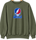 DePaul Stealie Premium Unisex Crewneck — Design: DePaul University — Military Green