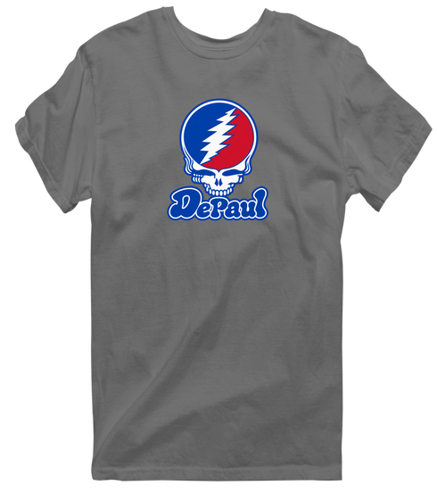 DePaul Stealie Premium Unisex T-Shirt — Design: DePaul University — Charcoal